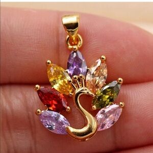 New gold swan color pendant animal creature